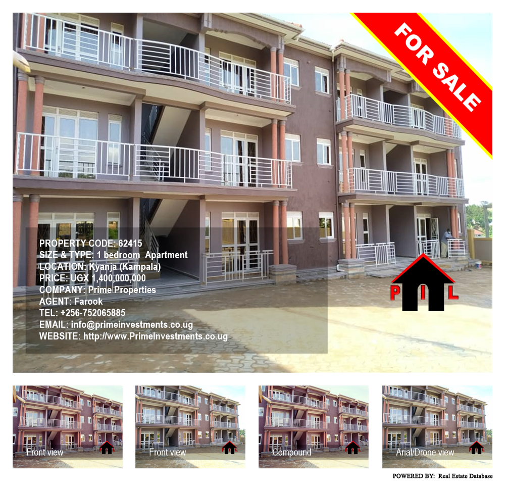 1 bedroom Apartment  for sale in Kyanja Kampala Uganda, code: 62415
