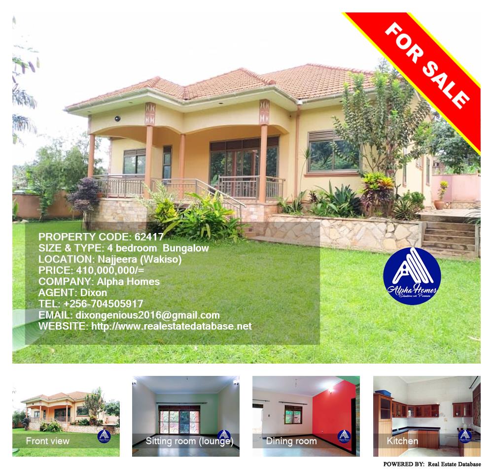 4 bedroom Bungalow  for sale in Najjera Wakiso Uganda, code: 62417