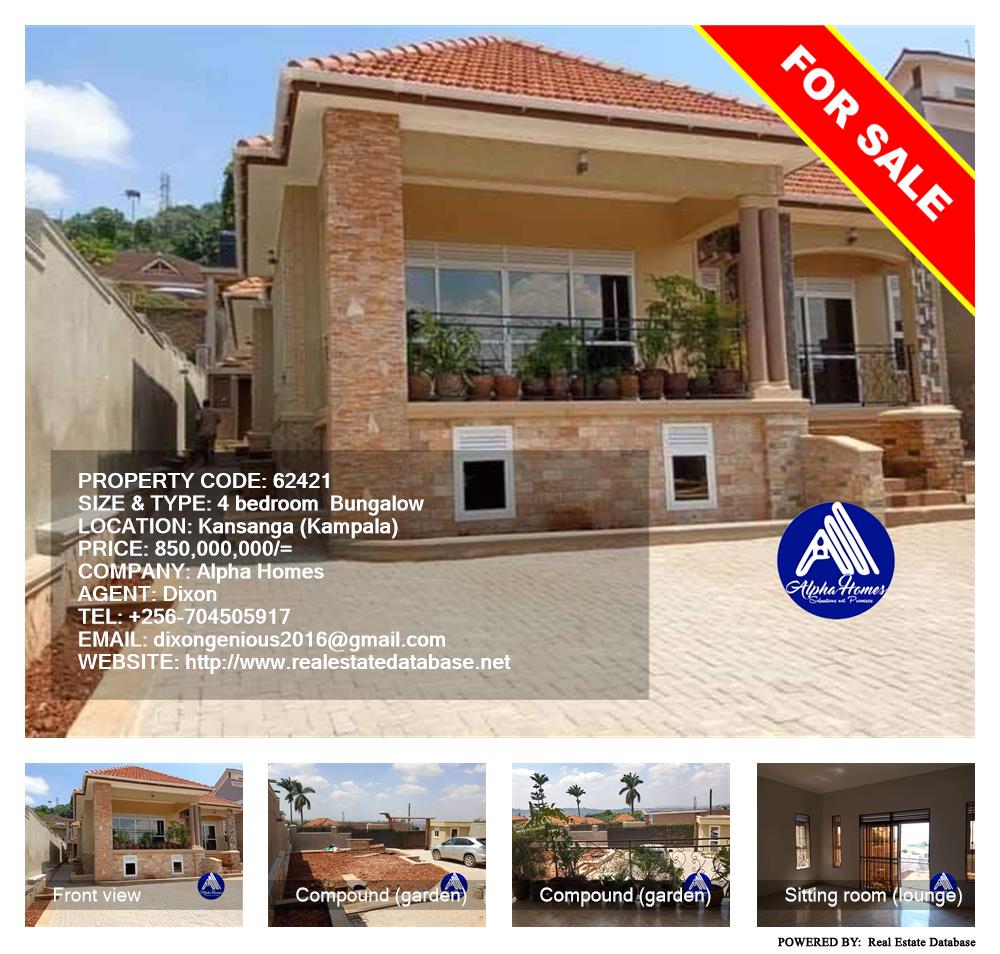 4 bedroom Bungalow  for sale in Kansanga Kampala Uganda, code: 62421