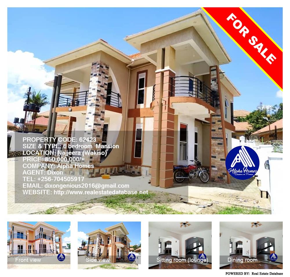 6 bedroom Mansion  for sale in Najjera Wakiso Uganda, code: 62423