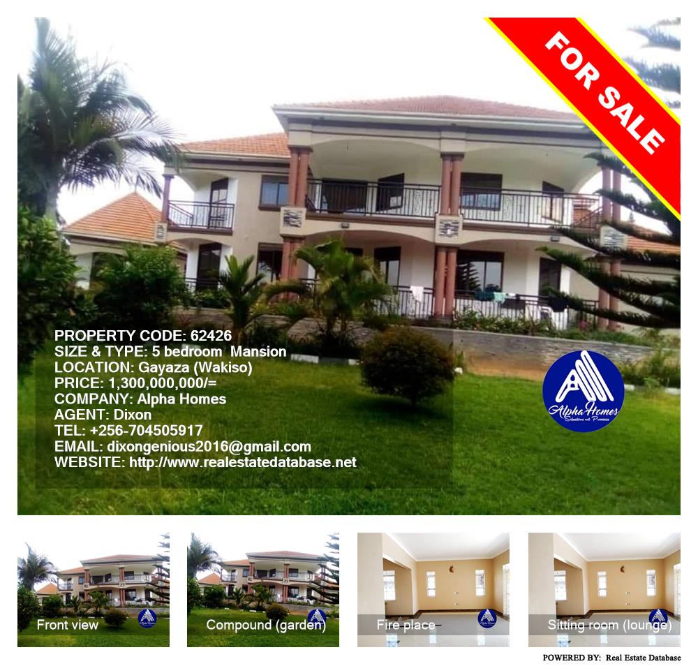 5 bedroom Mansion  for sale in Gayaza Wakiso Uganda, code: 62426