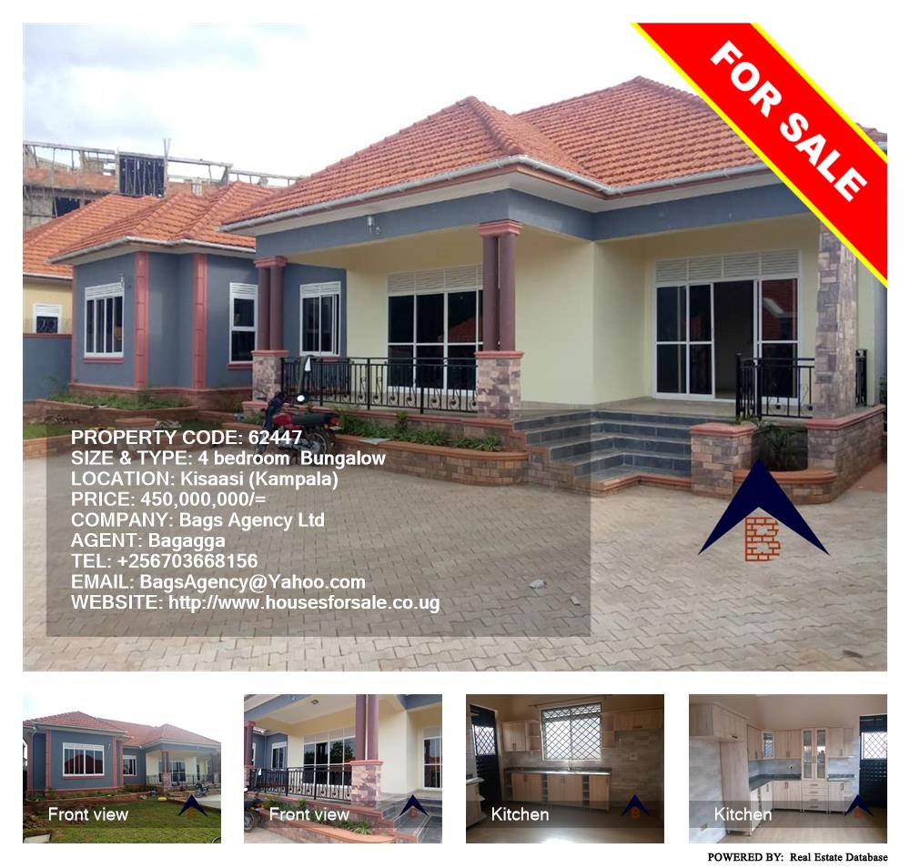 4 bedroom Bungalow  for sale in Kisaasi Kampala Uganda, code: 62447