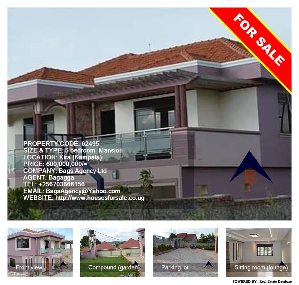 5 bedroom Mansion  for sale in Kira Kampala Uganda, code: 62495