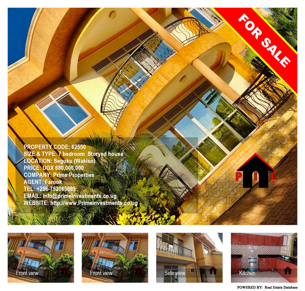 7 bedroom Storeyed house  for sale in Seguku Wakiso Uganda, code: 62550