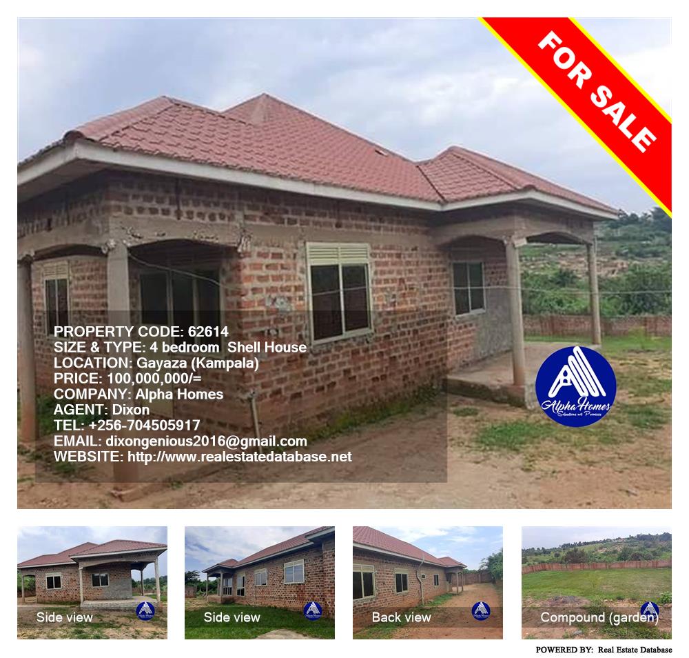 4 bedroom Shell House  for sale in Gayaza Kampala Uganda, code: 62614