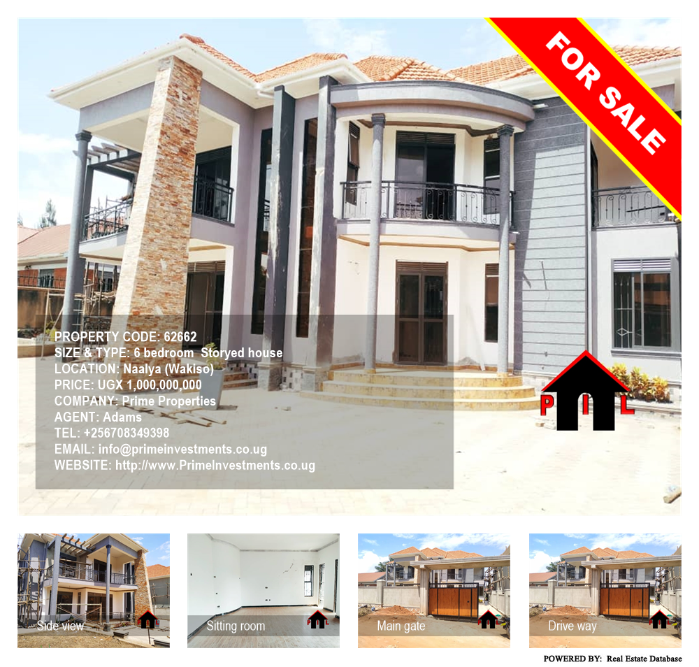 6 bedroom Storeyed house  for sale in Naalya Wakiso Uganda, code: 62662