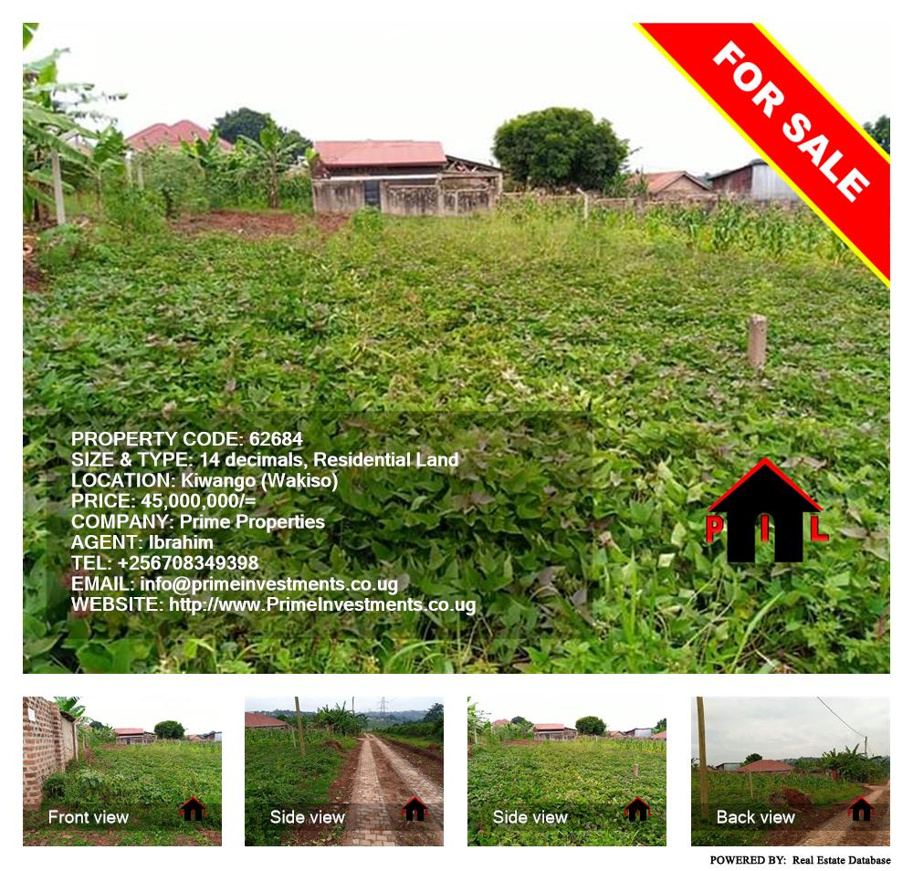 Residential Land  for sale in Kiwango Wakiso Uganda, code: 62684