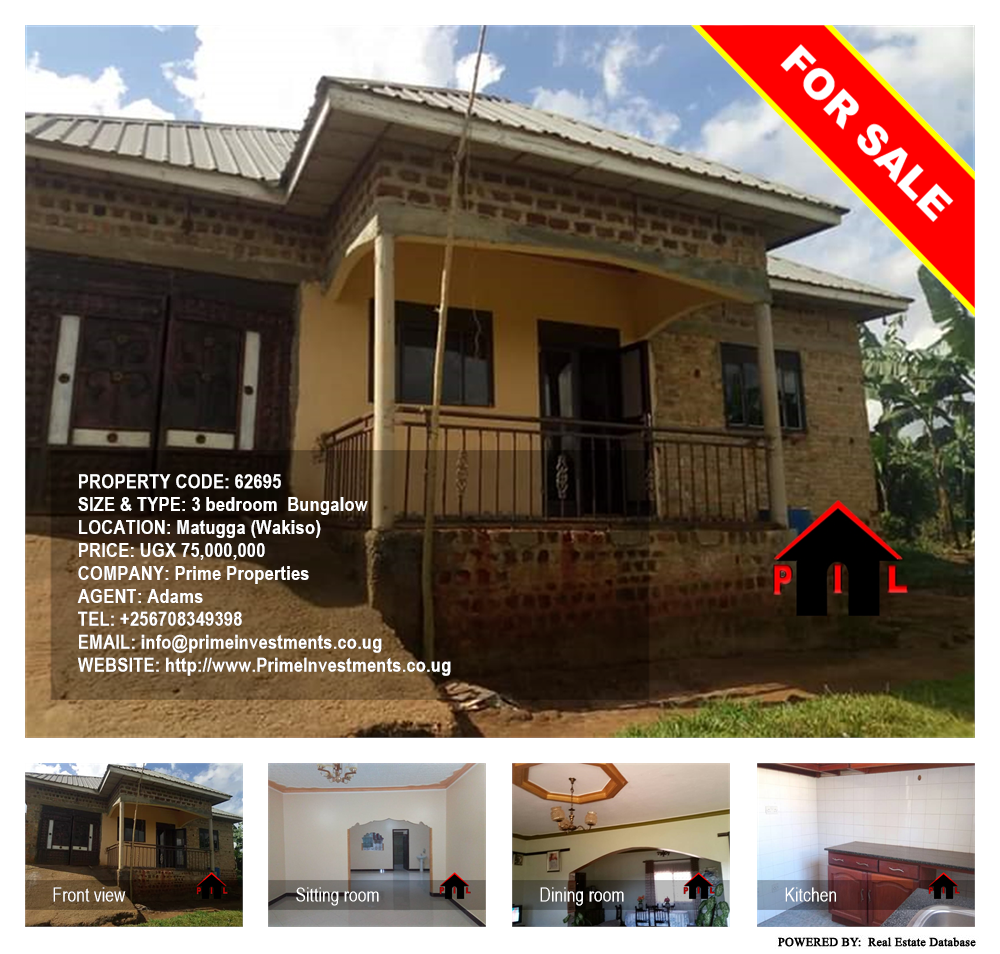 3 bedroom Bungalow  for sale in Matugga Wakiso Uganda, code: 62695