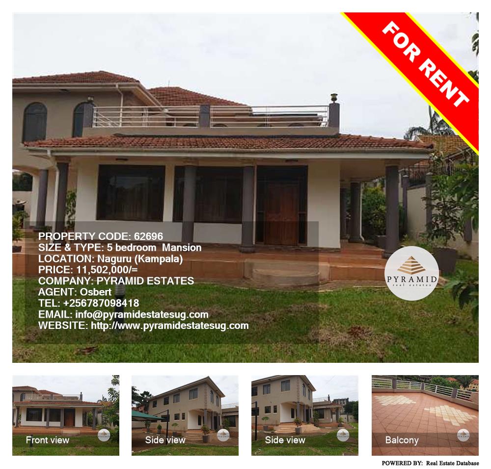 5 bedroom Mansion  for rent in Naguru Kampala Uganda, code: 62696