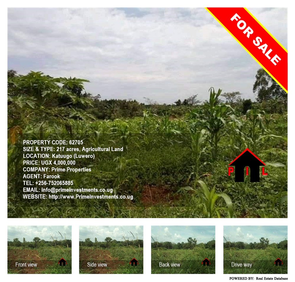 Agricultural Land  for sale in Katuugo Luweero Uganda, code: 62705