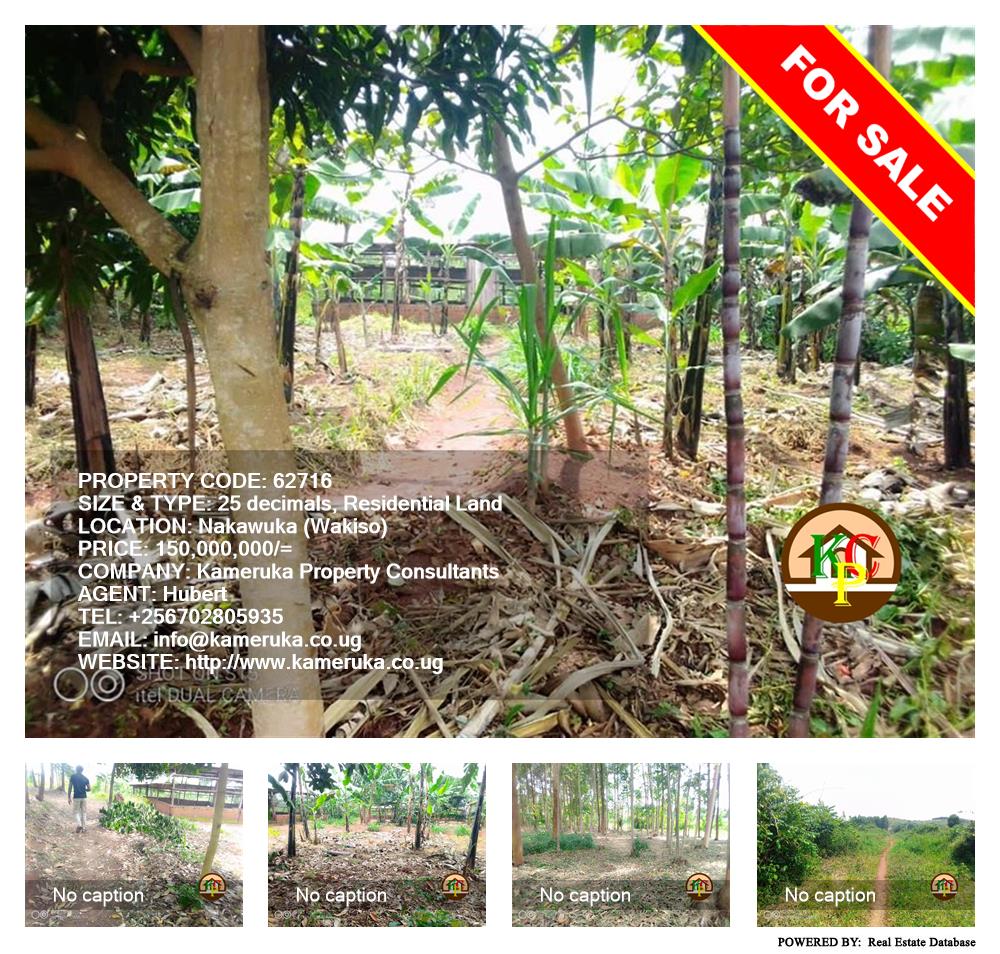 Residential Land  for sale in Nakawuka Wakiso Uganda, code: 62716