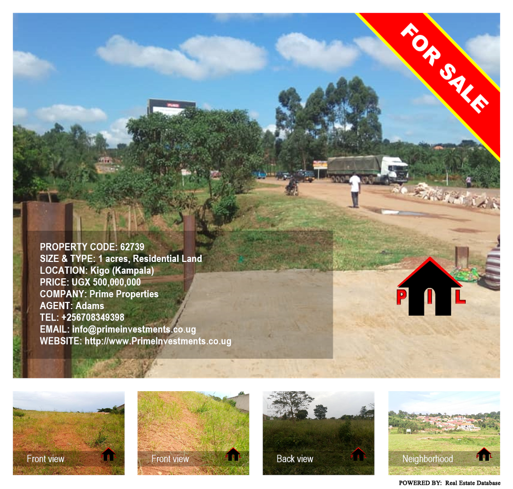 Residential Land  for sale in Kigo Kampala Uganda, code: 62739