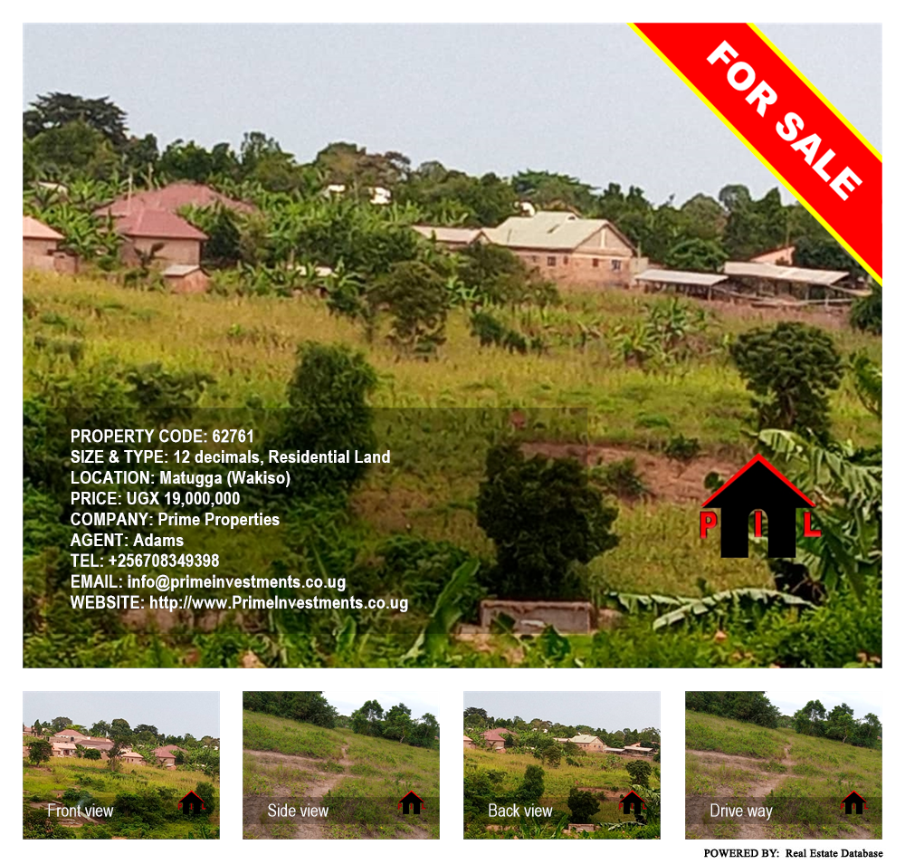 Residential Land  for sale in Matugga Wakiso Uganda, code: 62761