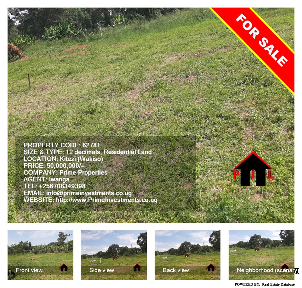 Residential Land  for sale in Kiteezi Wakiso Uganda, code: 62781