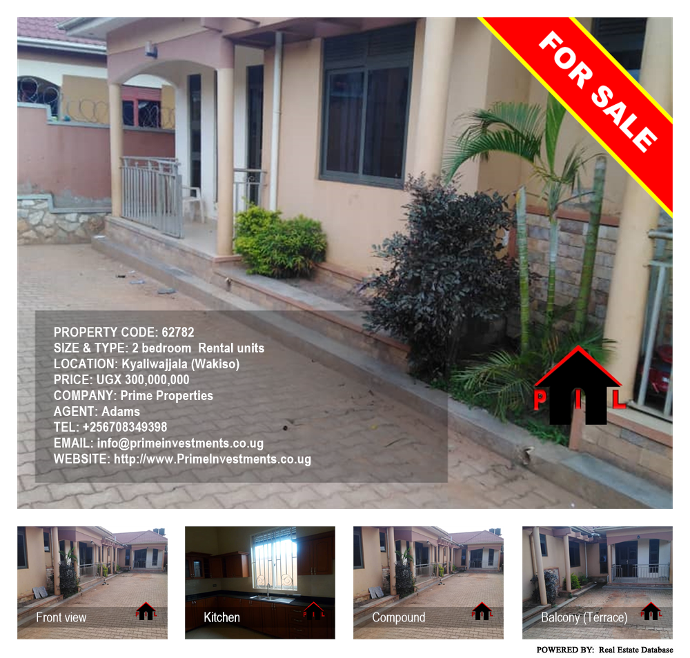 2 bedroom Rental units  for sale in Kyaliwajjala Wakiso Uganda, code: 62782