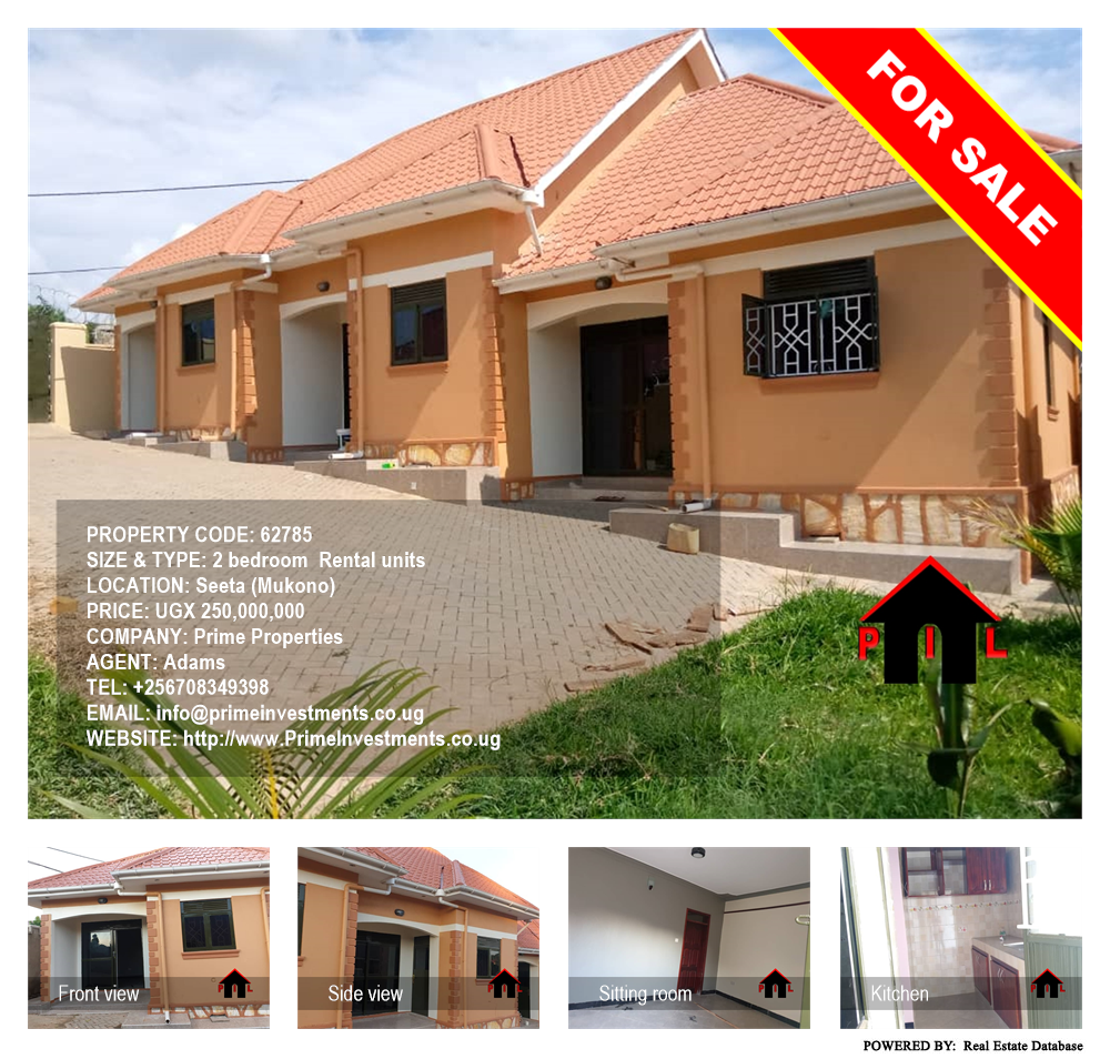 2 bedroom Rental units  for sale in Seeta Mukono Uganda, code: 62785