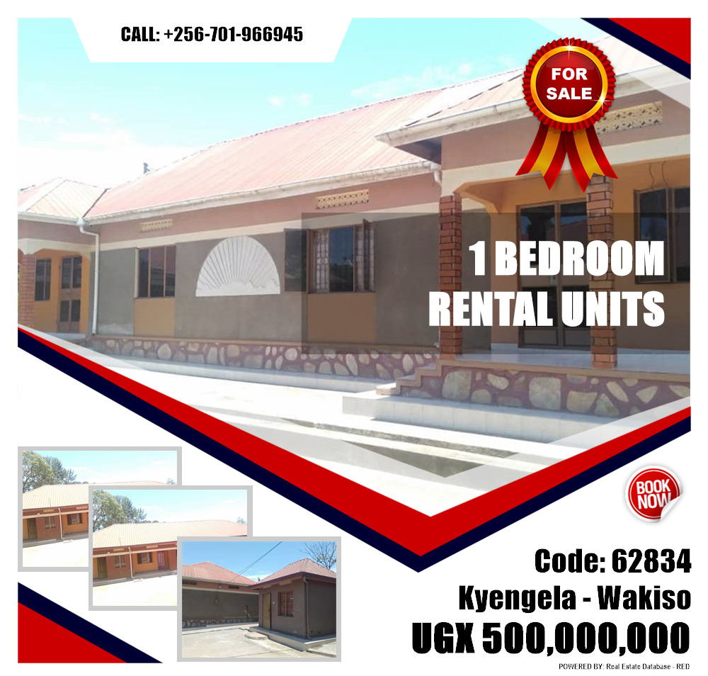 1 bedroom Rental units  for sale in Kyengela Wakiso Uganda, code: 62834