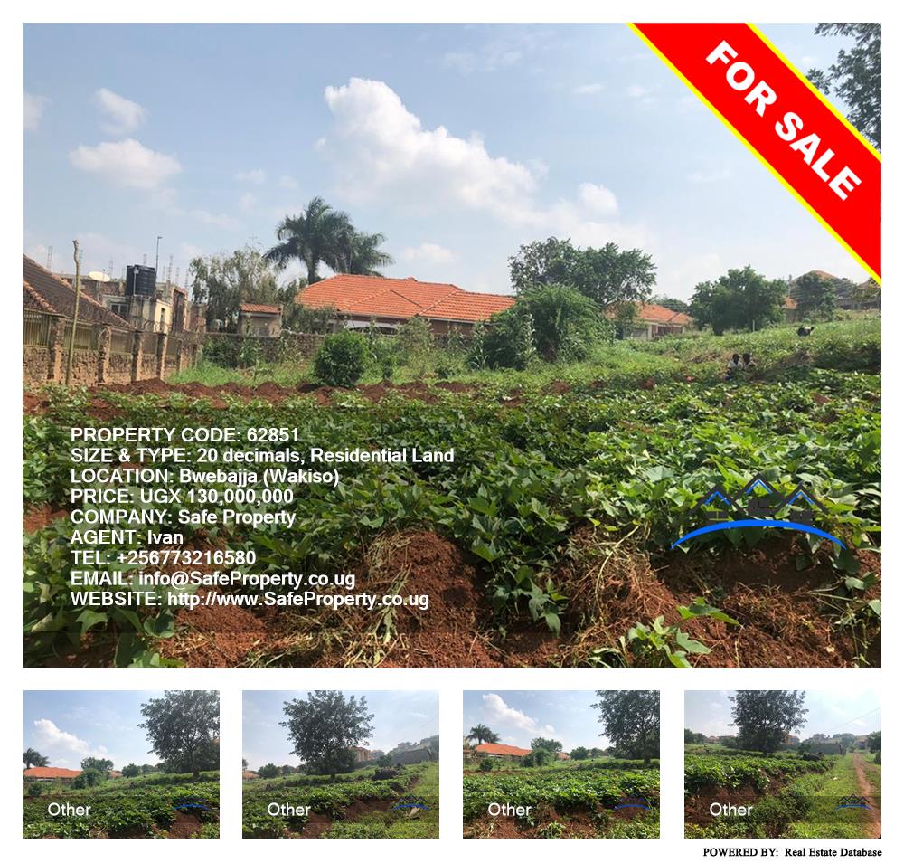 Residential Land  for sale in Bwebajja Wakiso Uganda, code: 62851