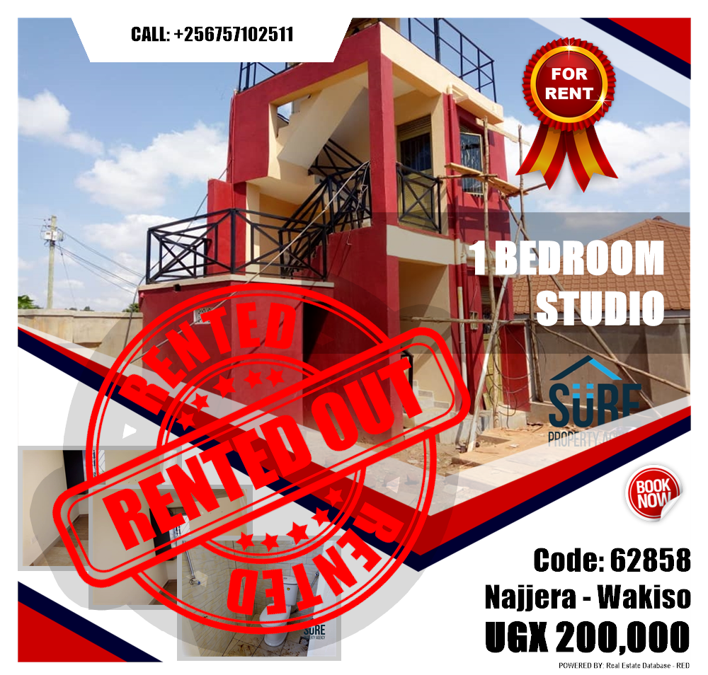 1 bedroom Studio  for rent in Najjera Wakiso Uganda, code: 62858