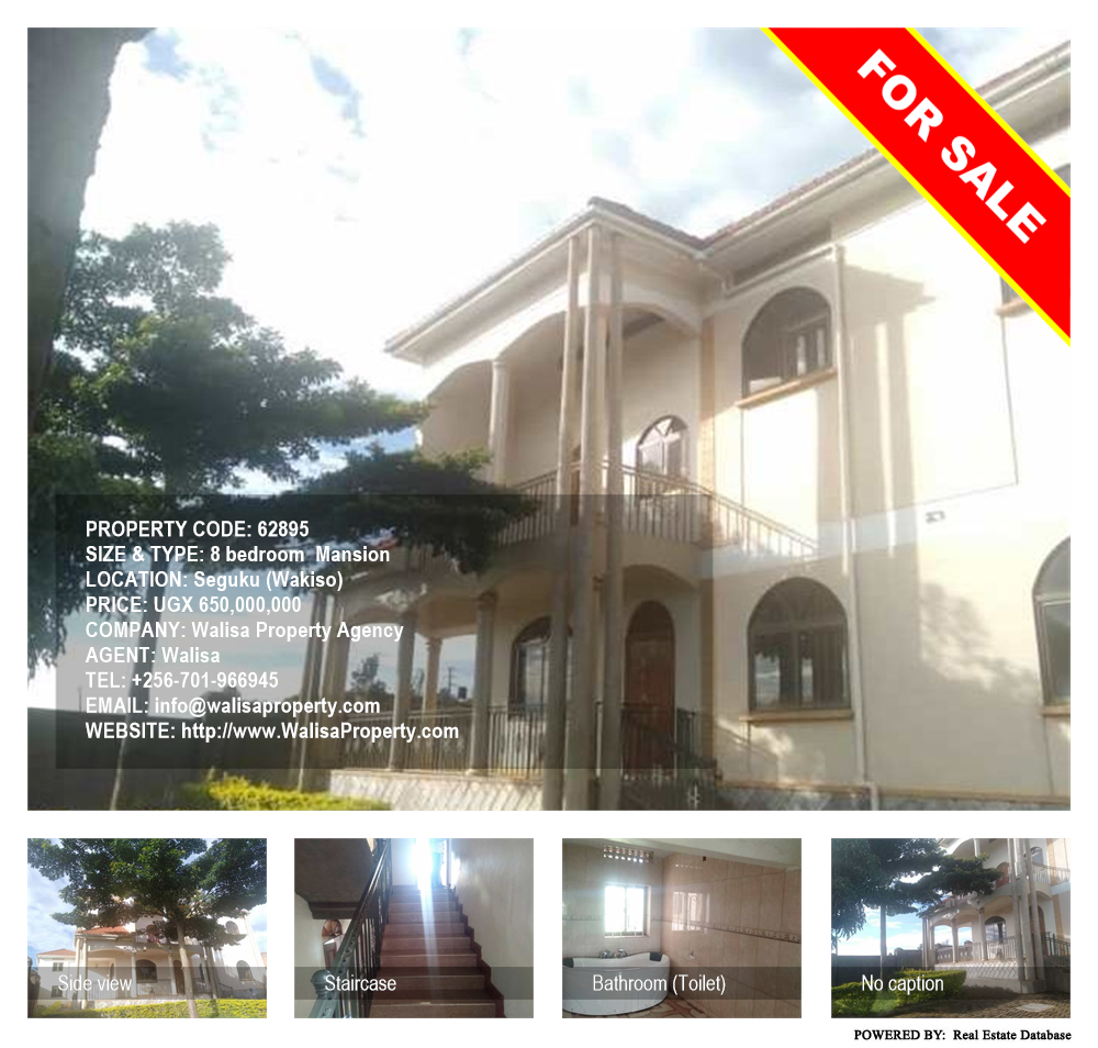 8 bedroom Mansion  for sale in Seguku Wakiso Uganda, code: 62895