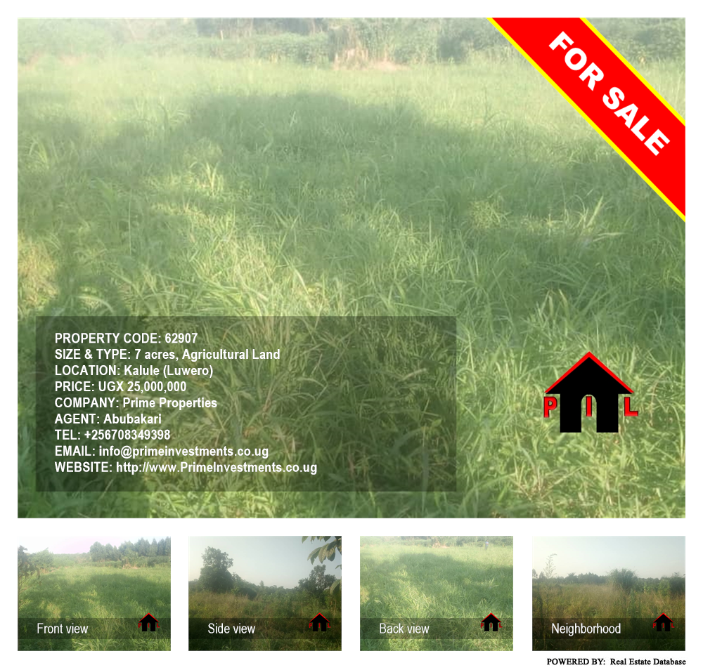 Agricultural Land  for sale in Kalule Luweero Uganda, code: 62907