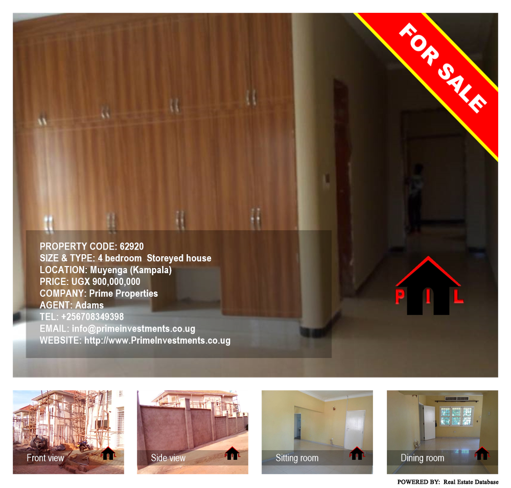 4 bedroom Storeyed house  for sale in Muyenga Kampala Uganda, code: 62920