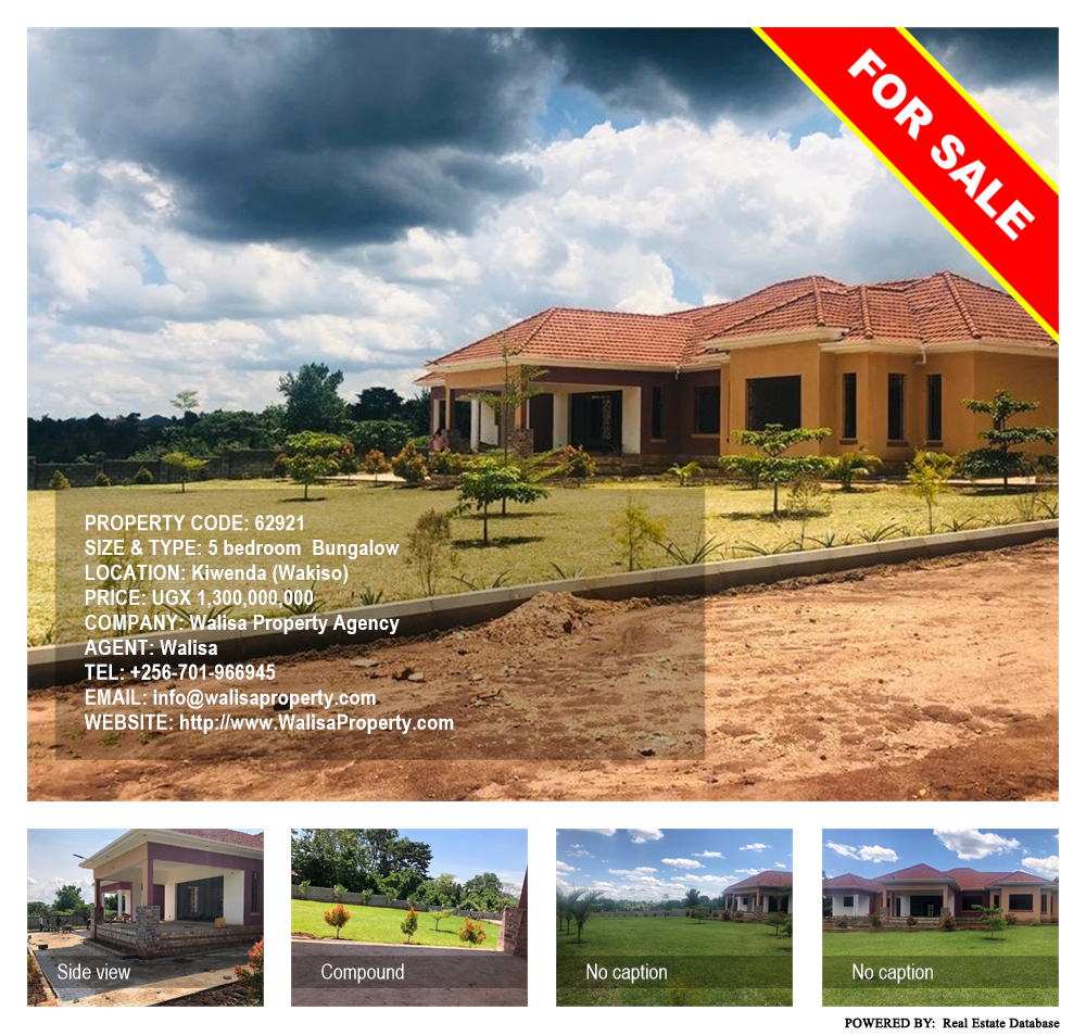 5 bedroom Bungalow  for sale in Kiwenda Wakiso Uganda, code: 62921