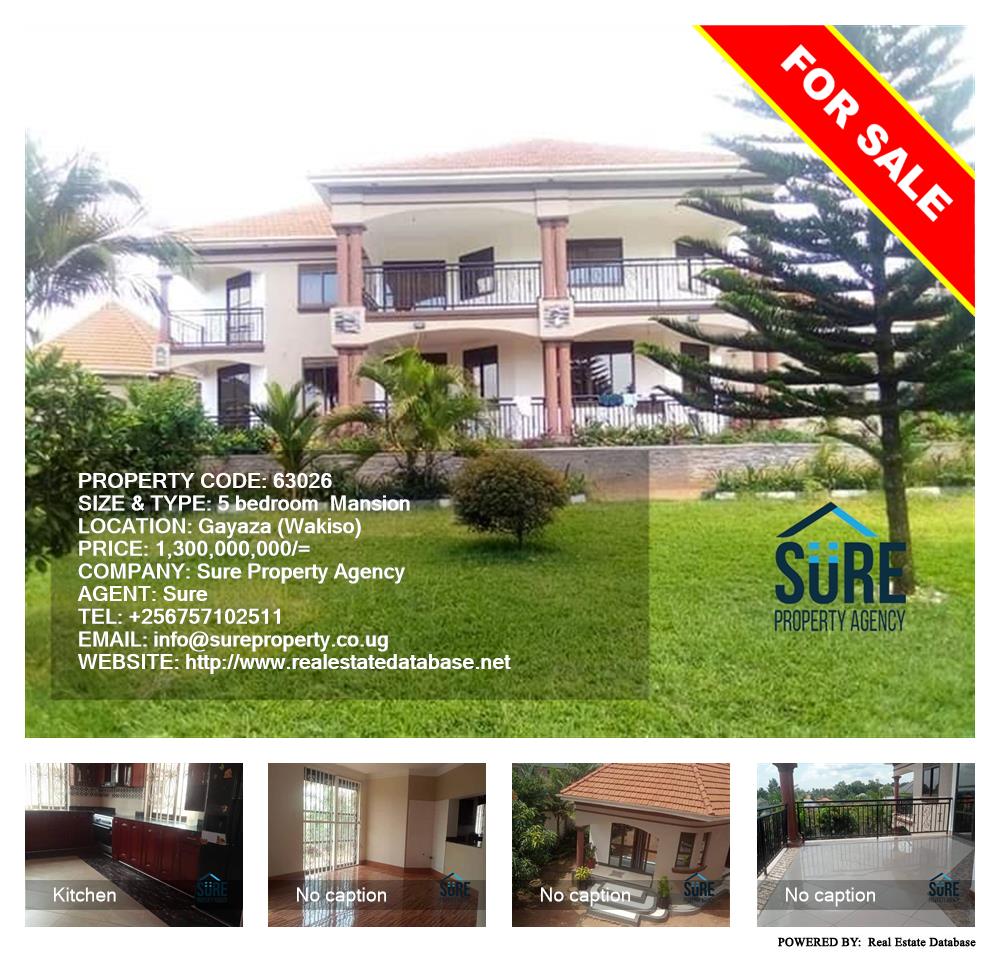 5 bedroom Mansion  for sale in Gayaza Wakiso Uganda, code: 63026