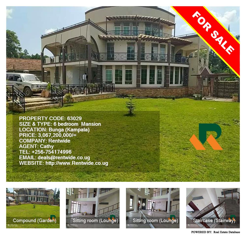 6 bedroom Mansion  for sale in Bbunga Kampala Uganda, code: 63029