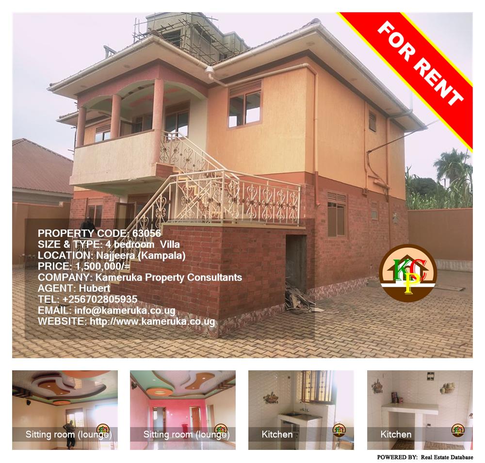 4 bedroom Villa  for rent in Najjera Kampala Uganda, code: 63056