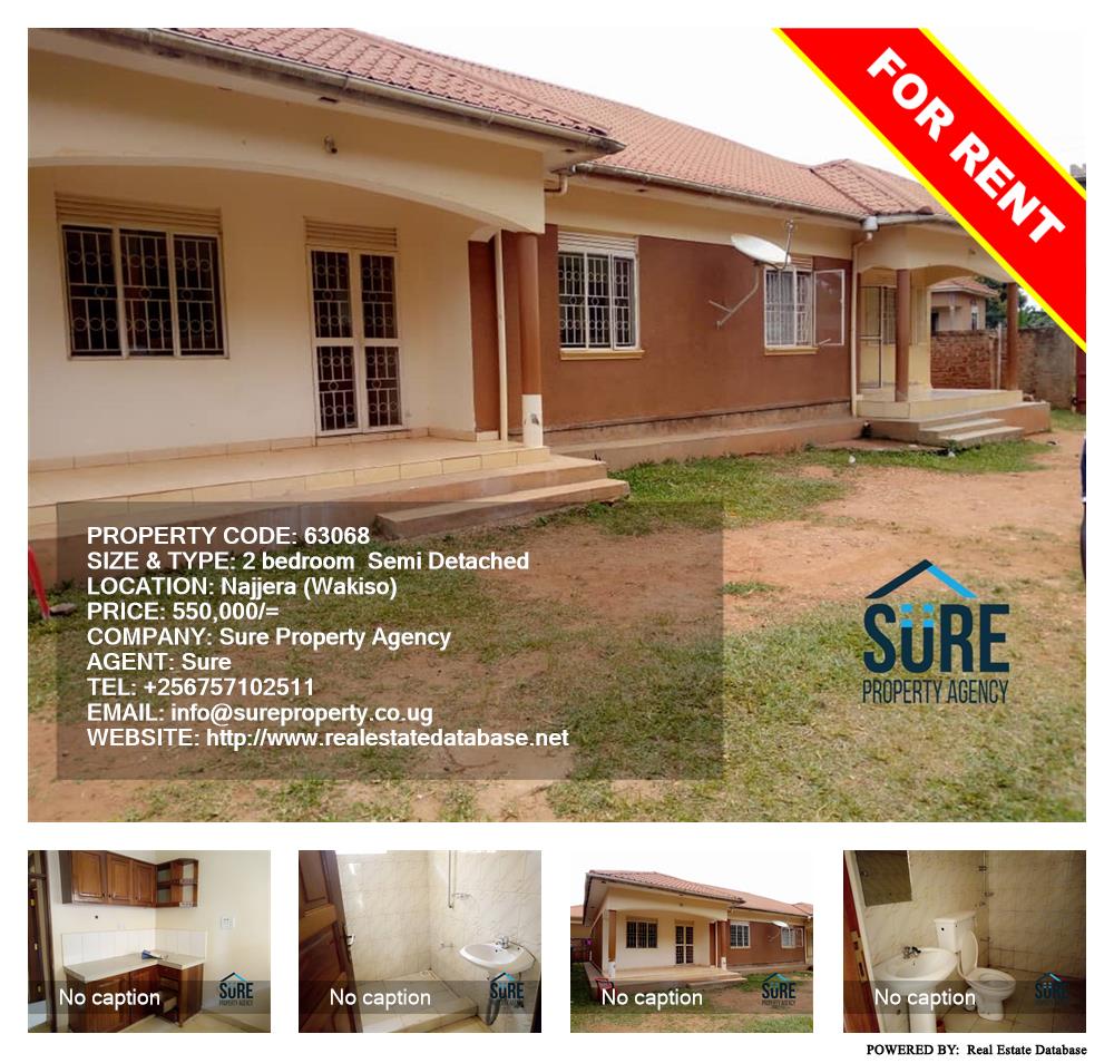 2 bedroom Semi Detached  for rent in Najjera Wakiso Uganda, code: 63068