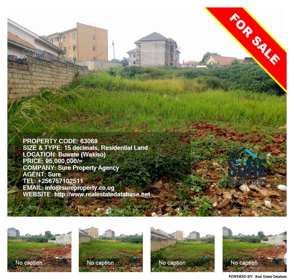 Residential Land  for sale in Buwaate Wakiso Uganda, code: 63069