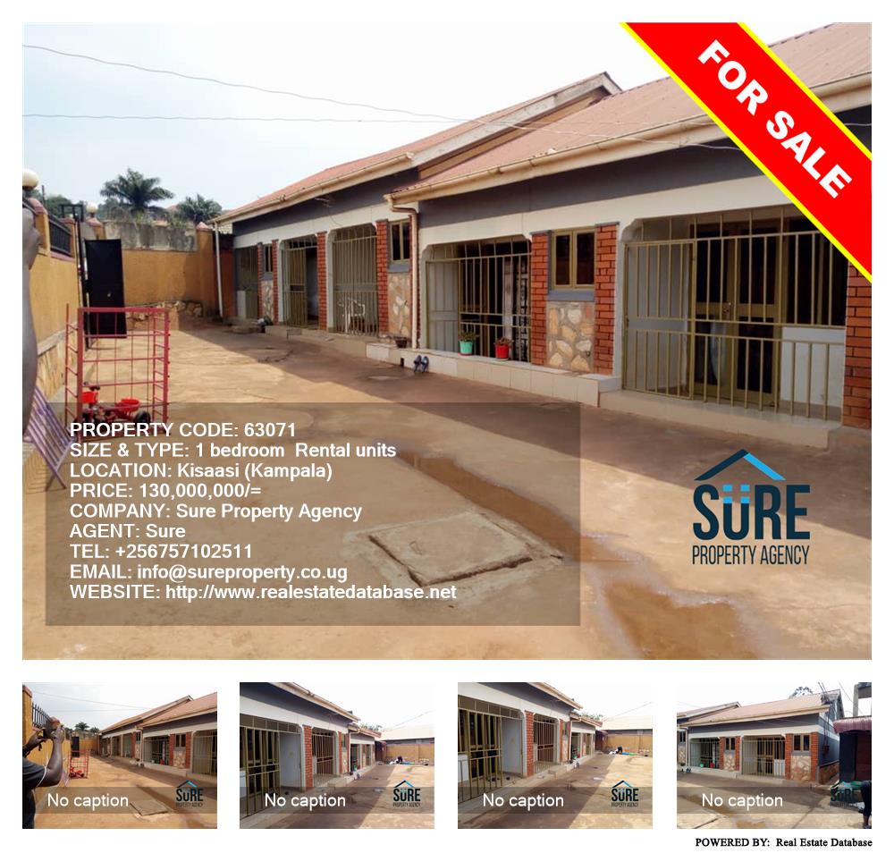 1 bedroom Rental units  for sale in Kisaasi Kampala Uganda, code: 63071