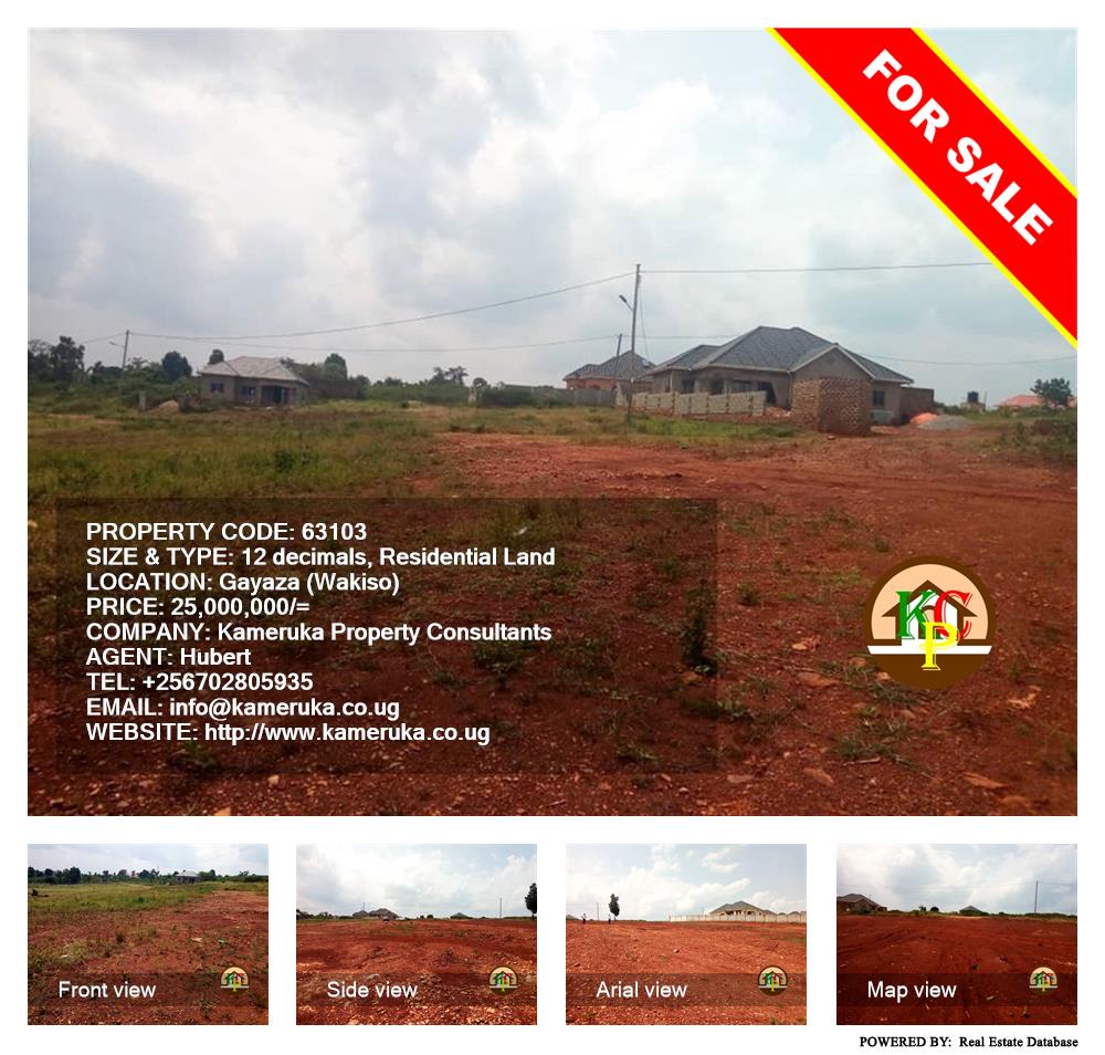 Residential Land  for sale in Gayaza Wakiso Uganda, code: 63103