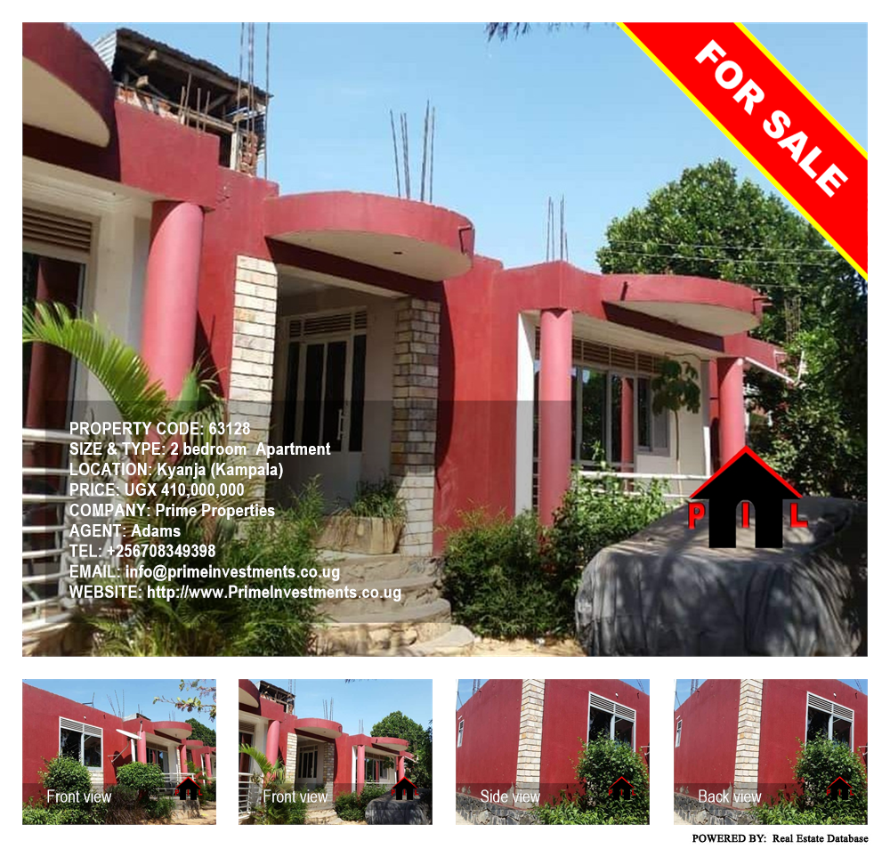 2 bedroom Apartment  for sale in Kyanja Kampala Uganda, code: 63128