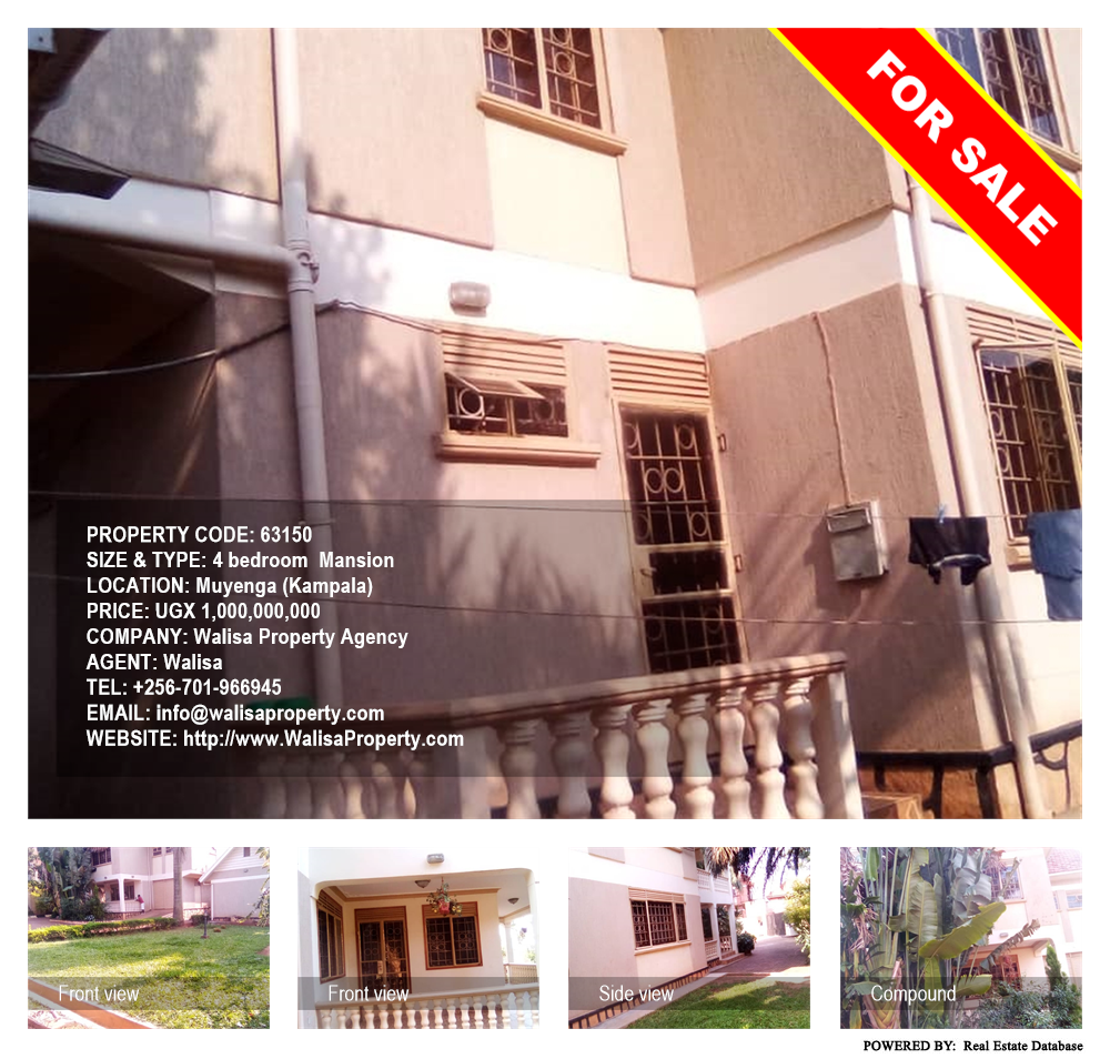 4 bedroom Mansion  for sale in Muyenga Kampala Uganda, code: 63150