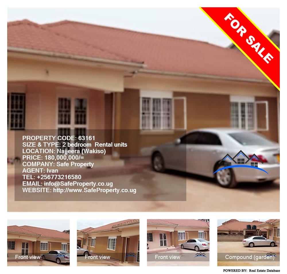 2 bedroom Rental units  for sale in Najjera Wakiso Uganda, code: 63161