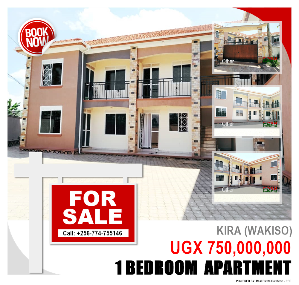 1 bedroom Apartment  for sale in Kira Wakiso Uganda, code: 63206