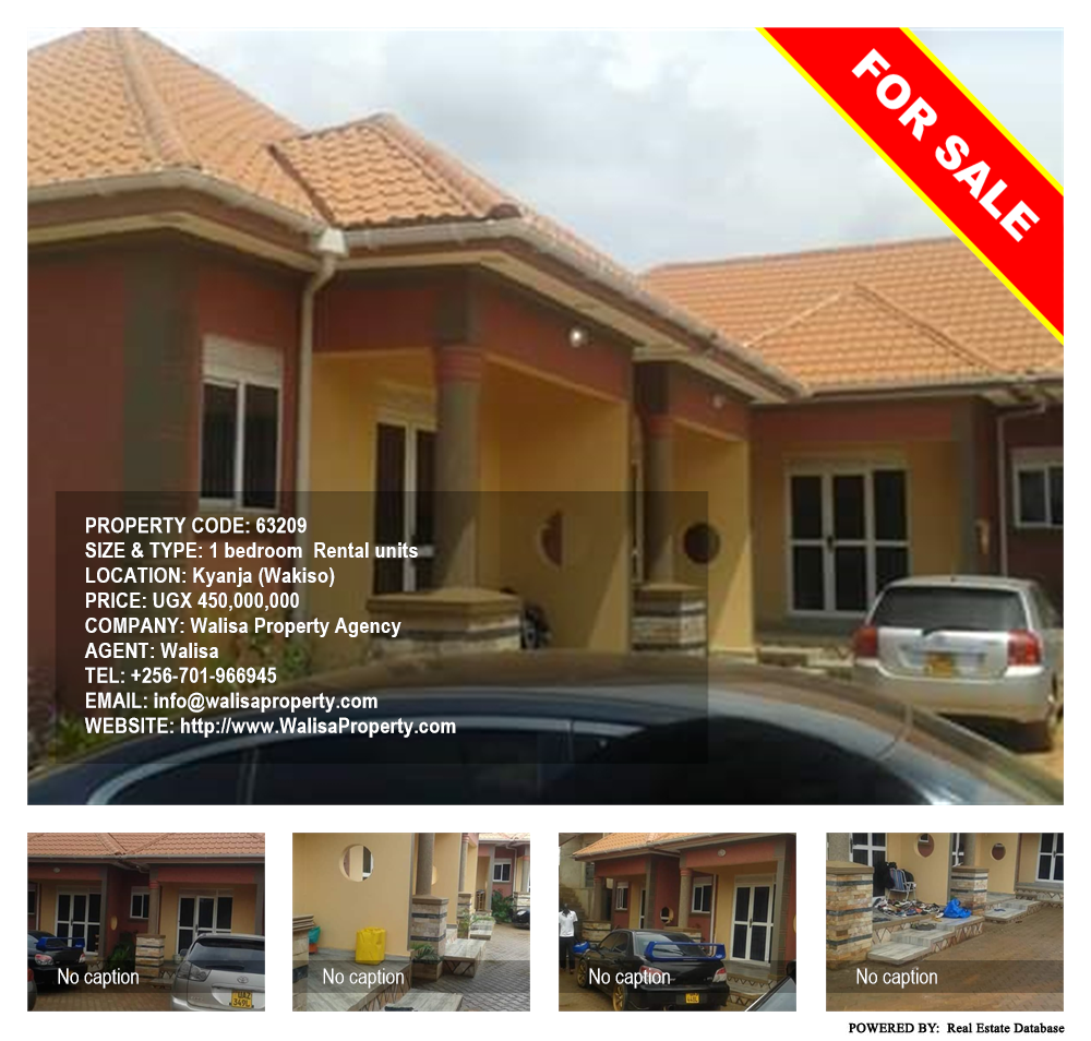 1 bedroom Rental units  for sale in Kyanja Wakiso Uganda, code: 63209