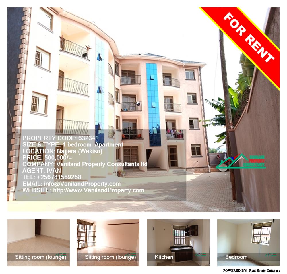 1 bedroom Apartment  for rent in Najjera Wakiso Uganda, code: 63234