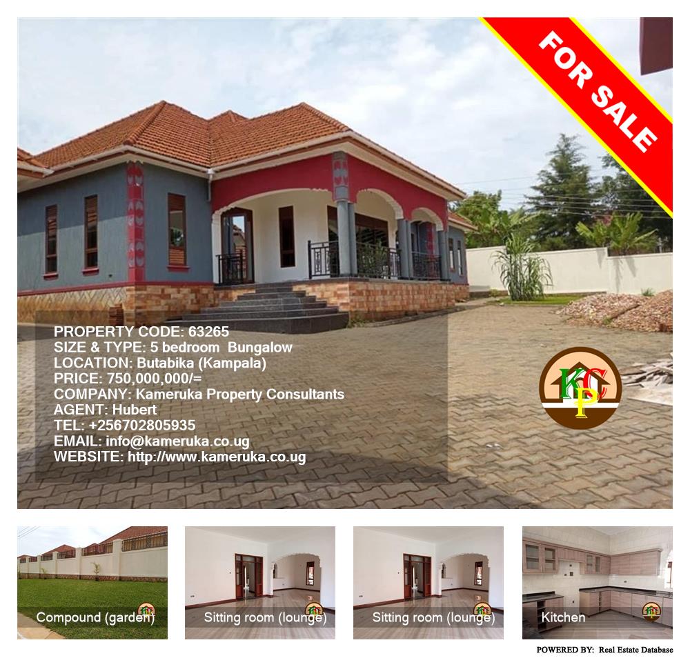 5 bedroom Bungalow  for sale in Butabika Kampala Uganda, code: 63265