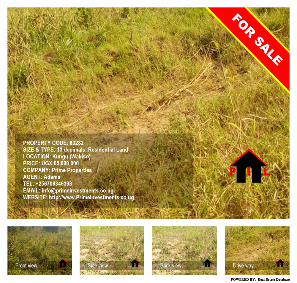Residential Land  for sale in Kungu Wakiso Uganda, code: 63282