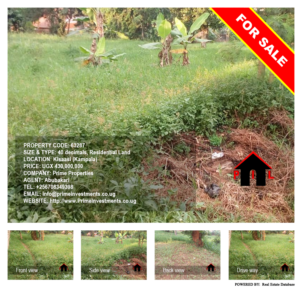 Residential Land  for sale in Kisaasi Kampala Uganda, code: 63287