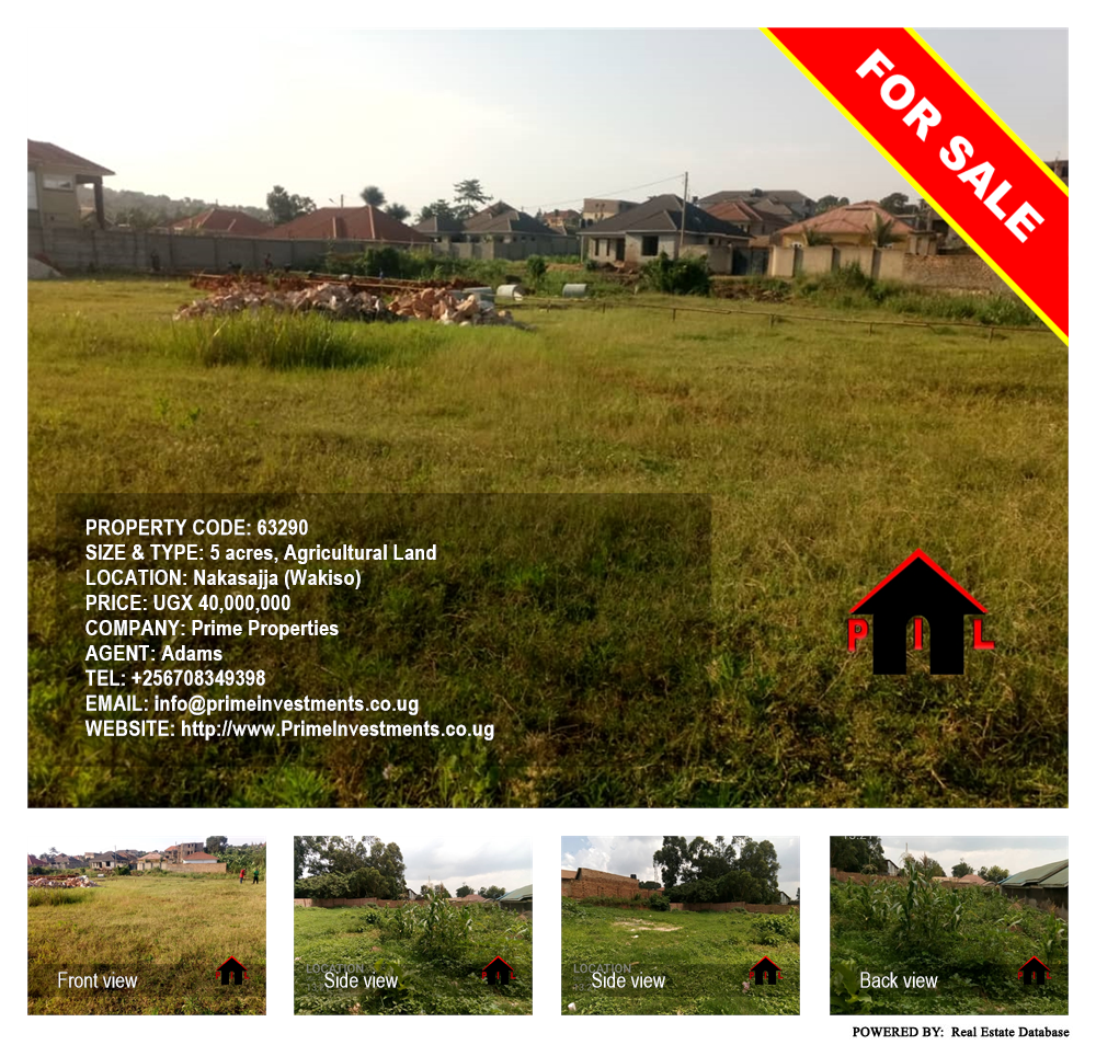 Agricultural Land  for sale in Nakassajja Wakiso Uganda, code: 63290