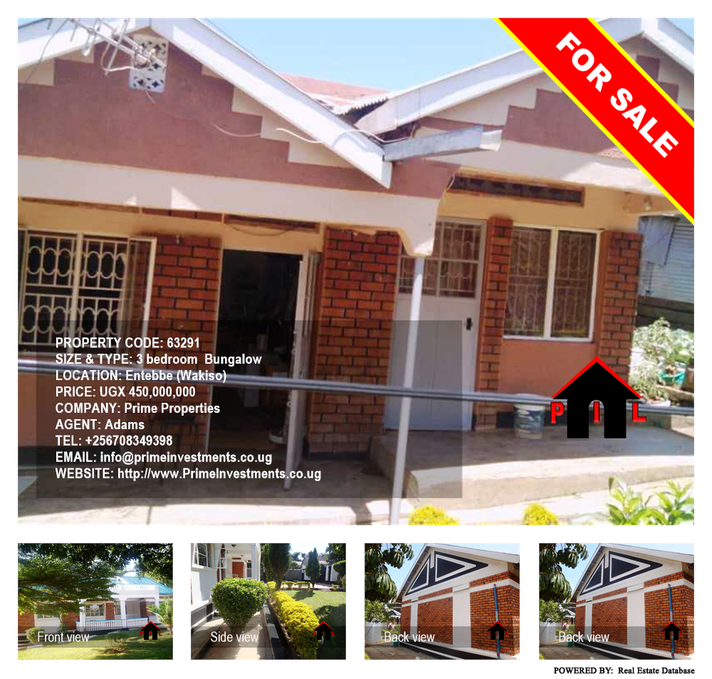 3 bedroom Bungalow  for sale in Entebbe Wakiso Uganda, code: 63291