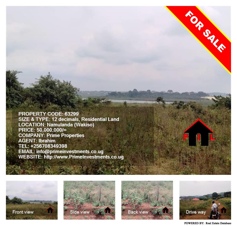 Residential Land  for sale in Namulanda Wakiso Uganda, code: 63299