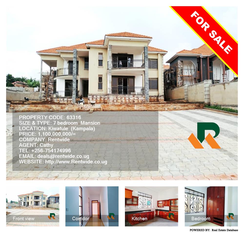7 bedroom Mansion  for sale in Kiwaatule Kampala Uganda, code: 63316