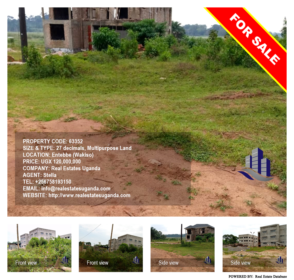 Multipurpose Land  for sale in Entebbe Wakiso Uganda, code: 63352