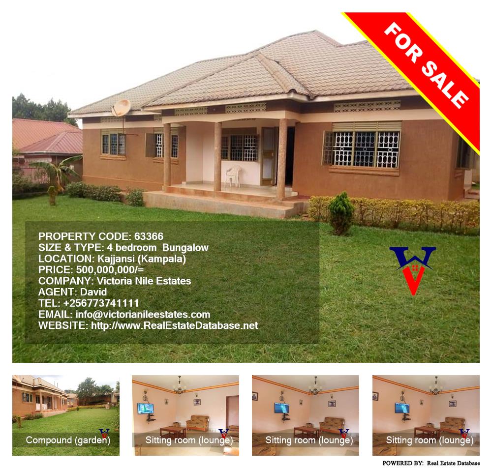 4 bedroom Bungalow  for sale in Kajjansi Kampala Uganda, code: 63366
