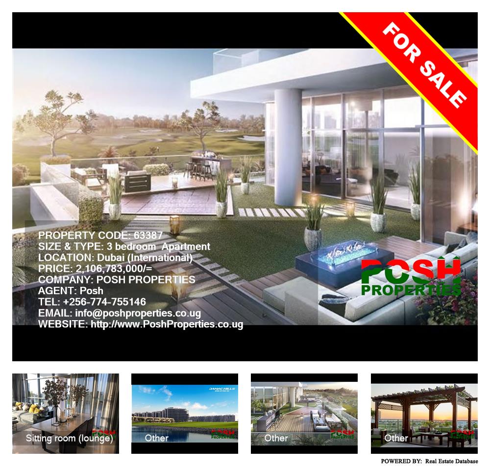 3 bedroom Apartment  for sale in Dubai International Uganda, code: 63387